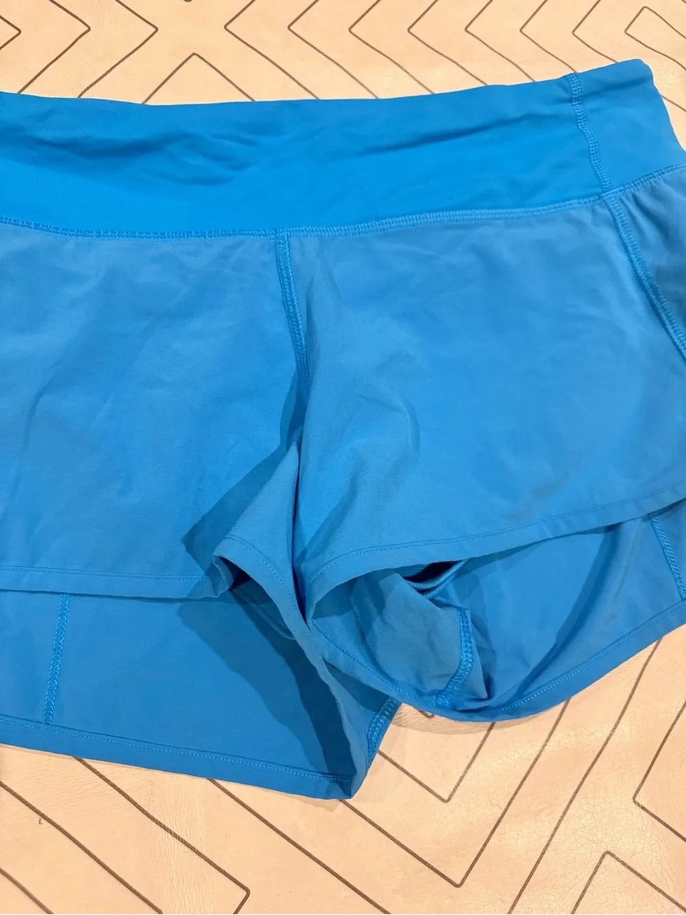 Lululemon Bright Blue Speed Shorts